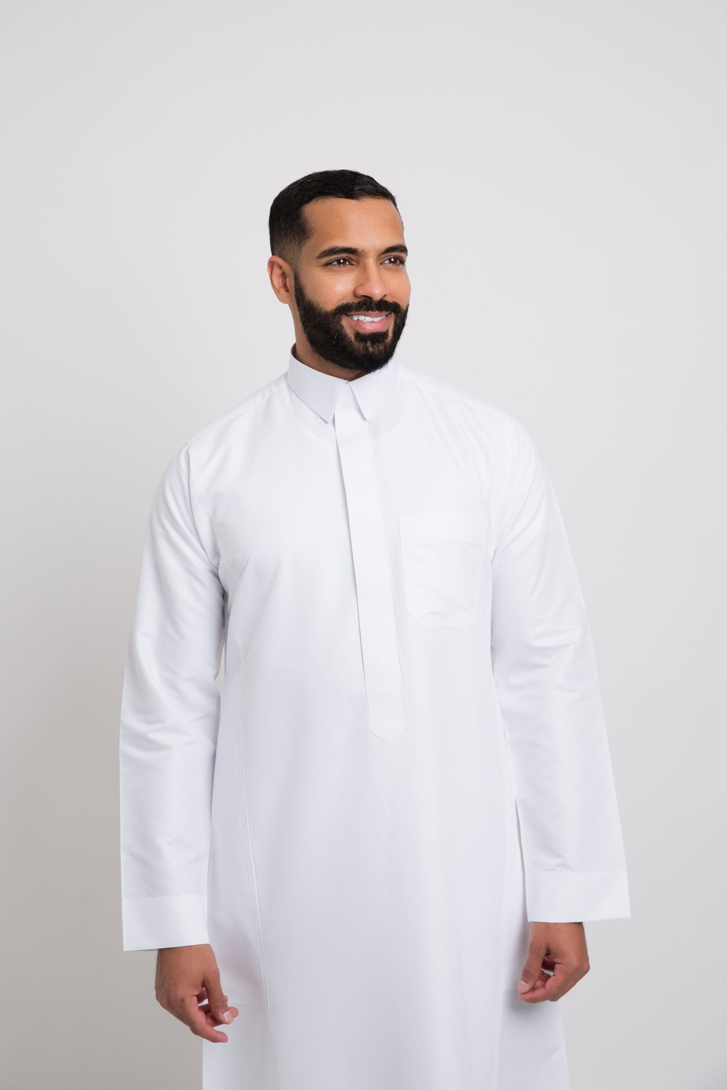 Thobe Classic Zipper, Qalab, Men, White