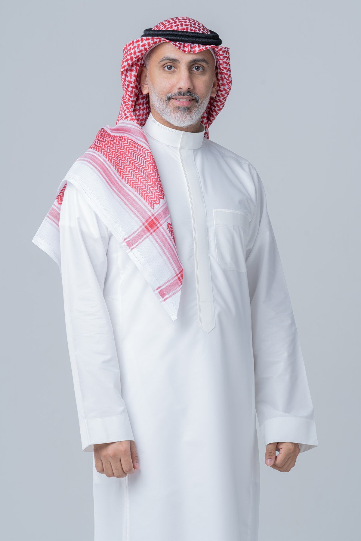 Al Shiaka Venieri Shemagh for men – Red