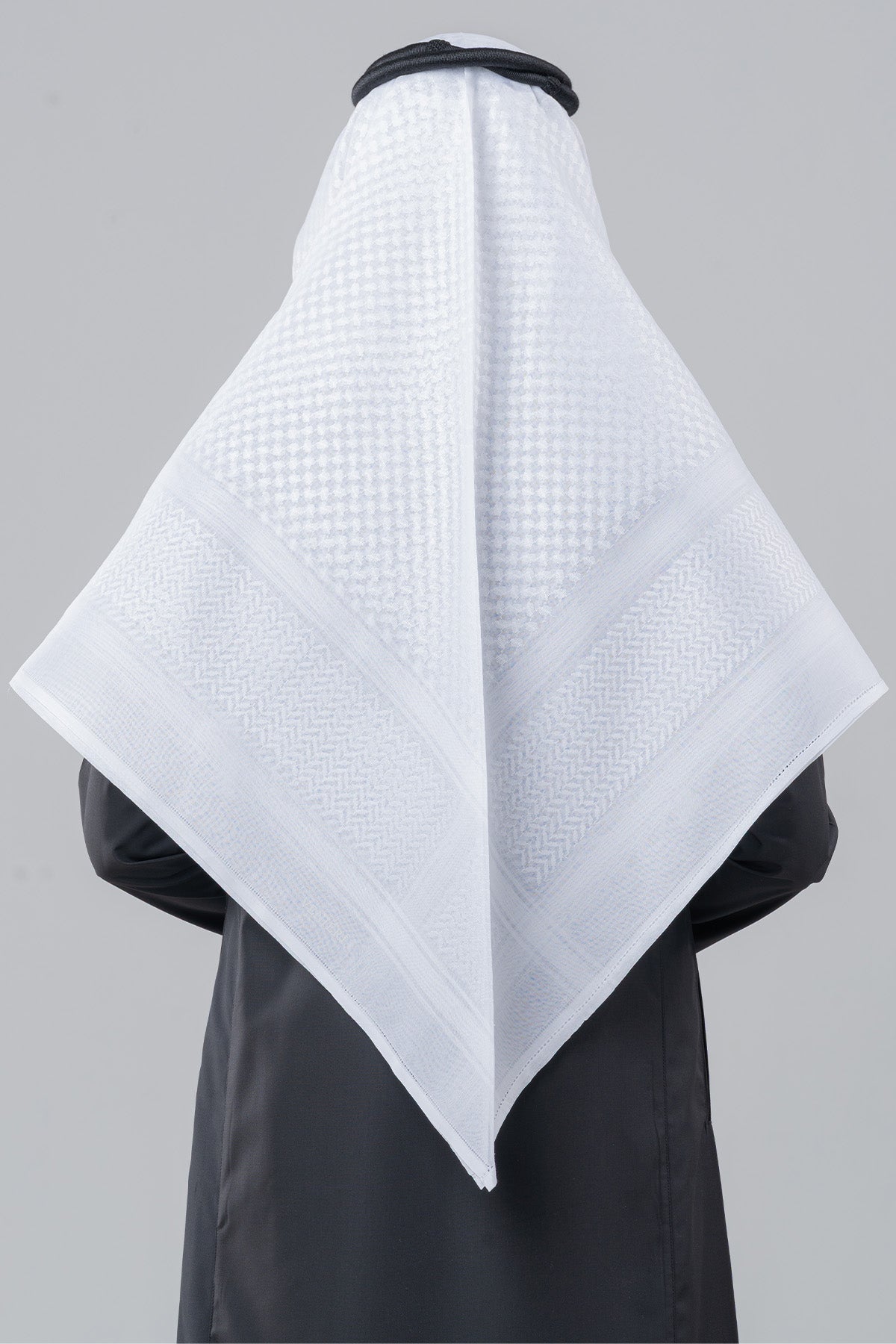 Al Shiaka Venieri Shemagh for men – White