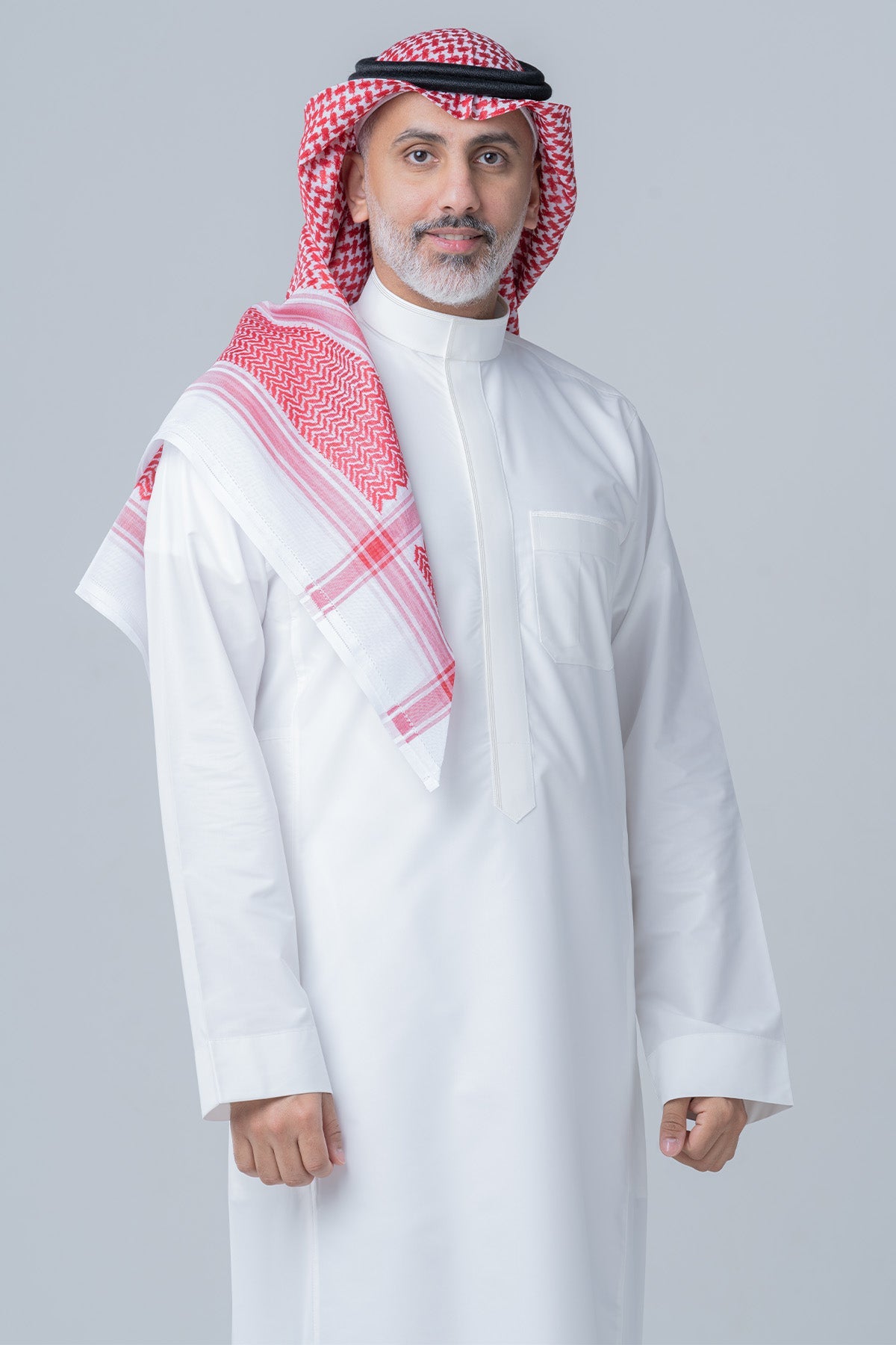 Al Shiaka Venieri 2 Shemagh for men – Red