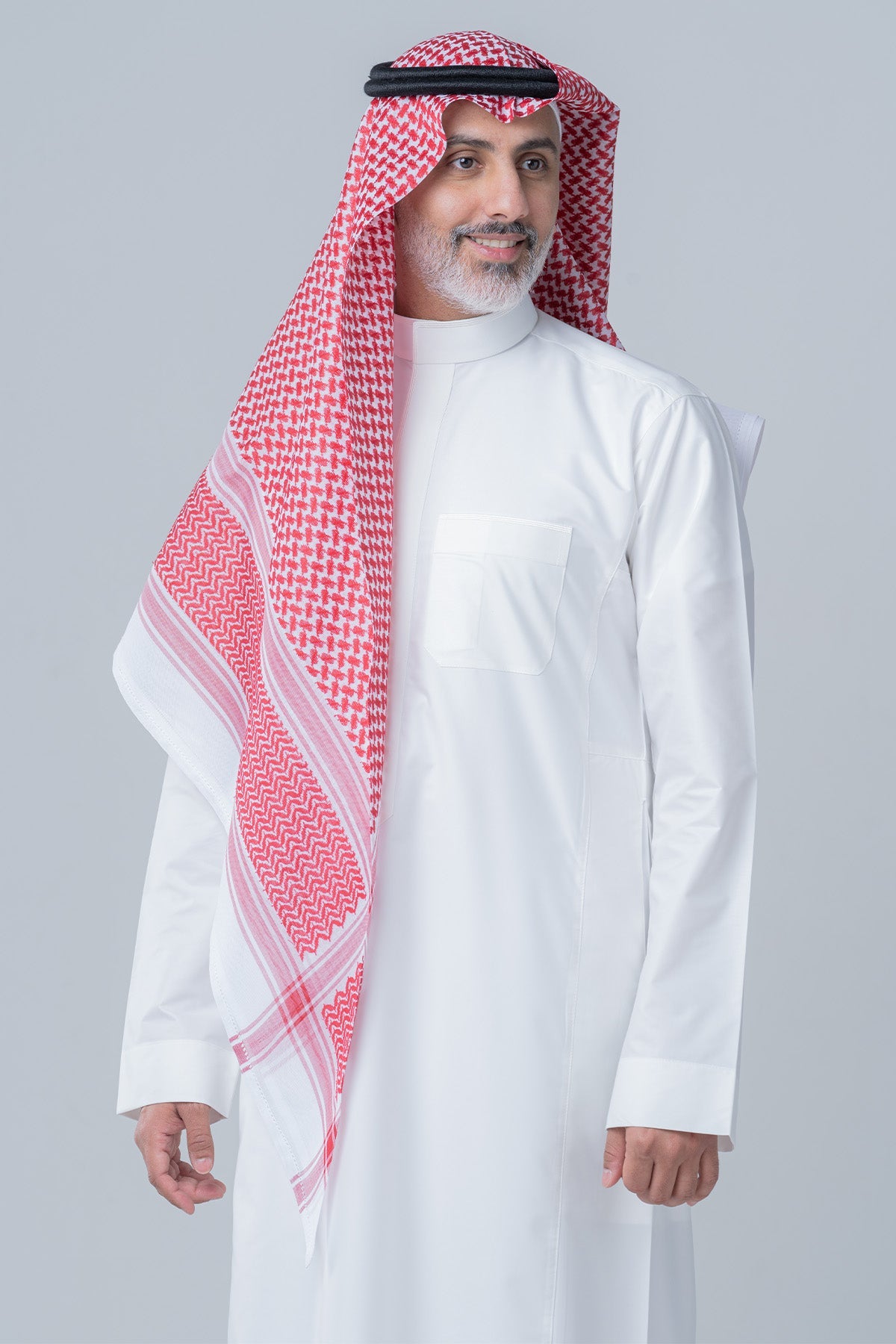 Al Shiaka Venieri 2 Shemagh for men – Red